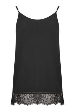 LUXE Black Sequin & Lace Hand Embellished Cami Top -Luna Looks Zone c4e9cc66 3281 4f 157942 BK