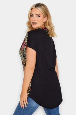 YOURS Curve Black Floral Blouse -Luna Looks Zone c4f00c15 d270 46 174401 C