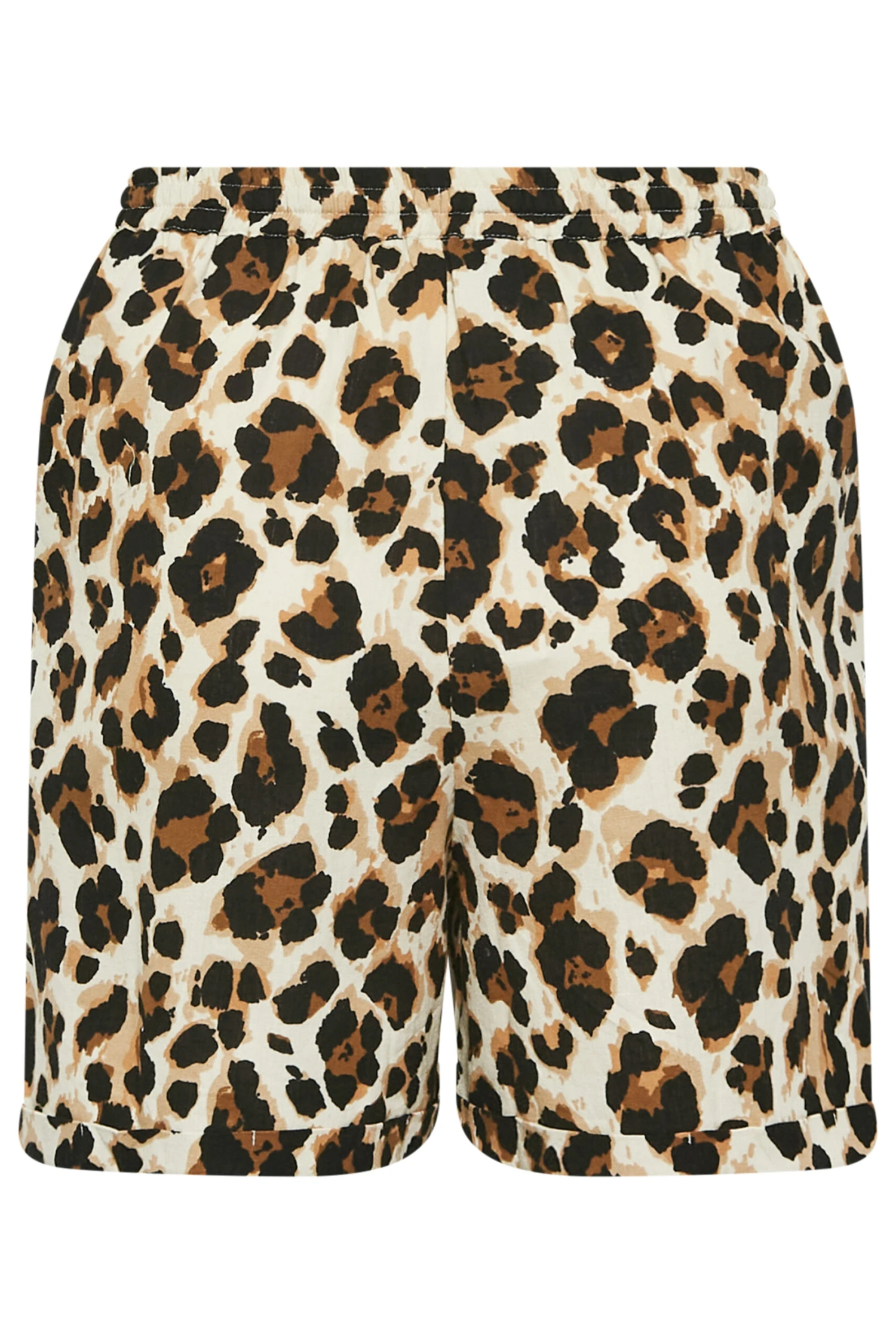 LIMITED COLLECTION Curve Brown Leopard Print Shorts 6 LIMITED COLLECTION Curve Brown Leopard Print Shorts - Image 6
