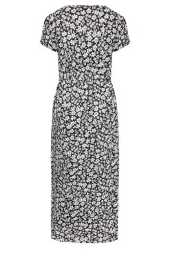 YOURS Curve Black Floral Maxi T-Shirt Dress -Luna Looks Zone c5a5f3b4 eefe 4b 137300 Y