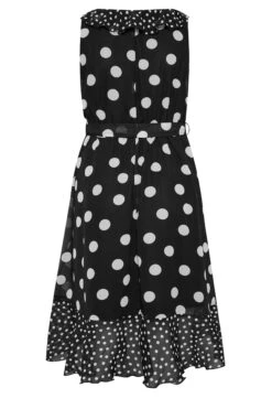 YOURS LONDON Curve Black Polka Dot Print Double Ruffle Wrap Dress 11 YOURS LONDON Curve Black Polka Dot Print Double Ruffle Wrap Dress -Luna Looks Zone c8639b67 3582 4a 162055 Y