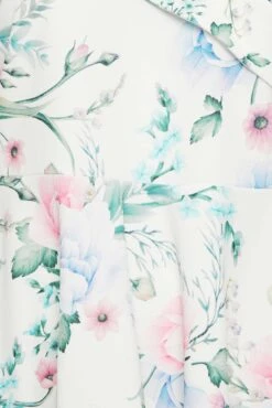 YOURS LONDON Curve White Floral Bardot Peplum Top -Luna Looks Zone c94b9a6f eb2b 4d 162111 Z