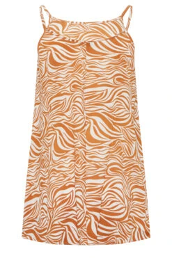 YOURS Curve Orange Zebra Print Swing Cami Top
