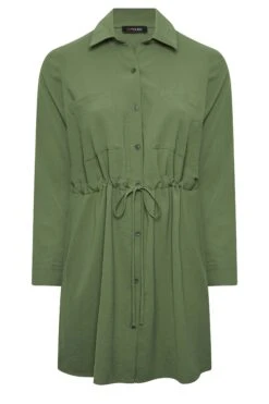 YOURS Curve Green Utility Tunic Shirt -Luna Looks Zone ca18560f c528 45 131730 X