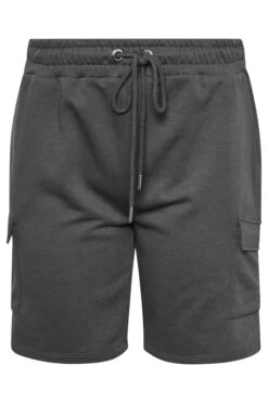 YOURS Curve Grey Cargo Jogger Shorts -Luna Looks Zone ca972179 bfbf 41 144875 X