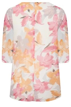 YOURS Curve White Floral Blouse -Luna Looks Zone cab78d91 eaca 4a 330078 Y