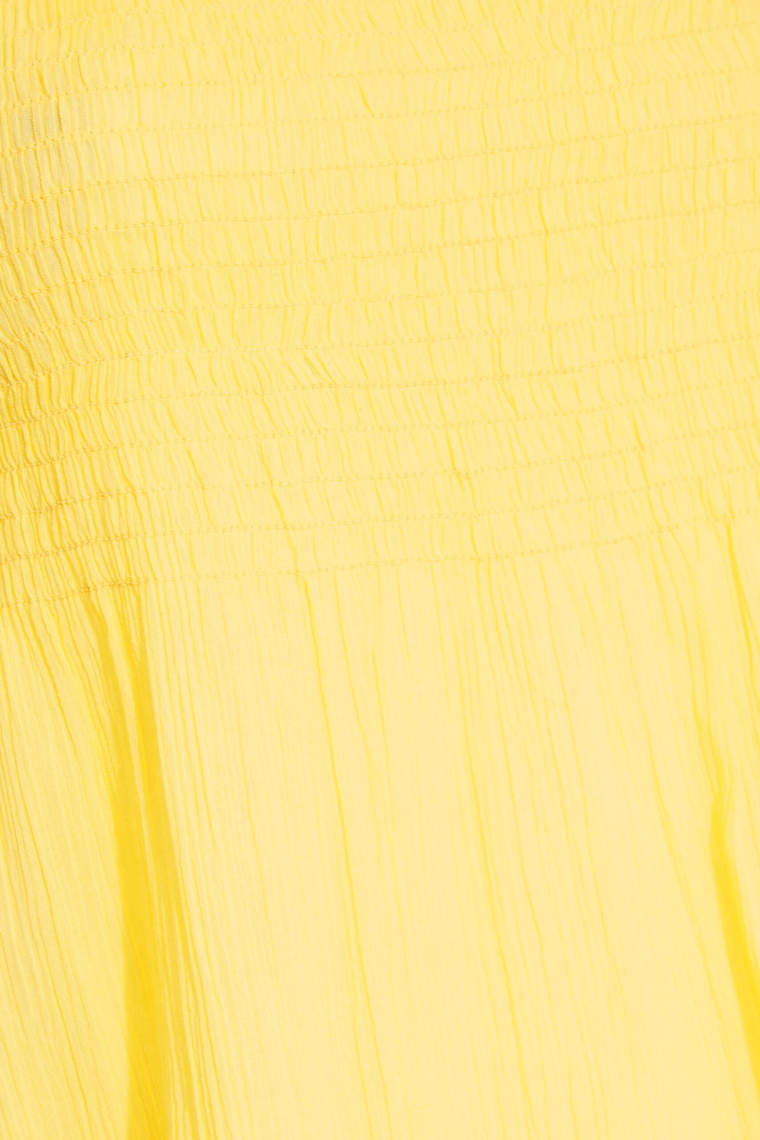 LIMITED COLLECTION Curve Lemon Yellow Shirred Smock Top 4 LIMITED COLLECTION Curve Lemon Yellow Shirred Smock Top - Image 4