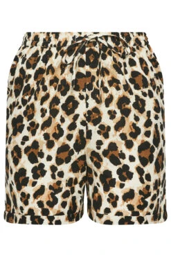 LIMITED COLLECTION Curve Brown Leopard Print Shorts 10 LIMITED COLLECTION Curve Brown Leopard Print Shorts -Luna Looks Zone cc33ba09 02f4 4b 215575 X