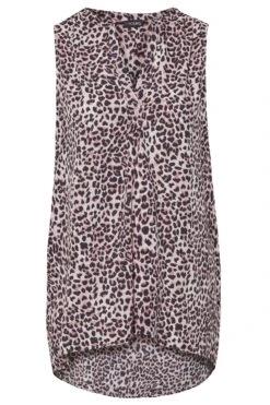 YOURS Curve Pink Leopard Print Pleat Detail Top -Luna Looks Zone cc7c94d4 df4a 45 173962 X