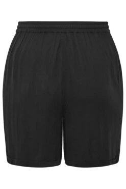 LIMITED COLLECTION Curve Black Crinkle Shorts -Luna Looks Zone ce45daa7 f8d6 4b 215551 YR