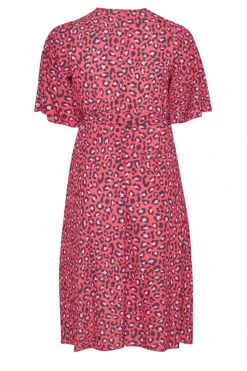 YOURS LONDON Curve Red Leopard Print Midi Wrap Dress -Luna Looks Zone d02472a9 486e 45 161728 Y