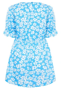 YOURS Curve Blue Floral Peplum Top -Luna Looks Zone d10780a5 ffeb 45 131766 Y