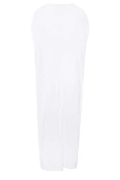 YOURS Curve White Double Layered Midi Dress -Luna Looks Zone d11035d4 cd08 48 302166 Y