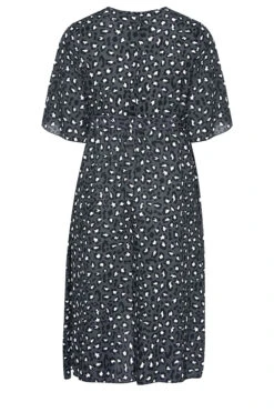 YOURS LONDON Curve Grey Leopard Midi Wrap Dress -Luna Looks Zone d3061328 f976 41 157868 BK