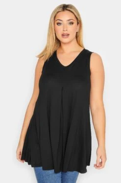 YOURS 2 PACK Curve Black & White Swing Vest Tops