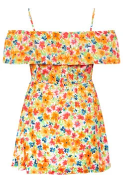 LIMITED COLLECTION Curve Blue Frill Cold Shoulder Top -Luna Looks Zone d6135e8c 9d65 47 215515 Y