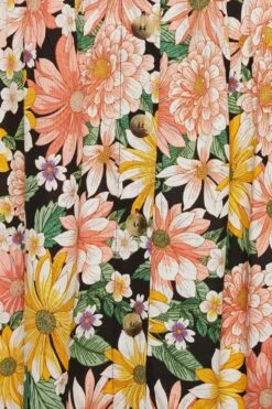 YOURS Curve Black Floral Button Strappy Sundress 9 YOURS Curve Black Floral Button Strappy Sundress -Luna Looks Zone d6aa8764 dd0e 44 137396 Z