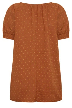 YOURS Curve Orange Gypsy Dobby Top -Luna Looks Zone d6d365a1 1468 4e 174283 Y