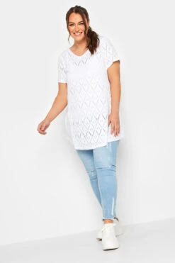 YOURS 2 PACK Curve Black & White Broderie Anglaise Swing Tops -Luna Looks Zone d71f1bf4 b8d1 4f 321084 B