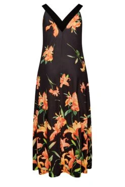 YOURS LONDON Curve Black Floral Maxi Dress -Luna Looks Zone da1b44c0 73d8 4e 162184 Y
