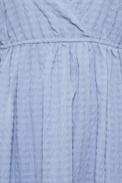 YOURS Curve Baby Blue Textured Wrap Top 9 YOURS Curve Baby Blue Textured Wrap Top -Luna Looks Zone da6b8eda b18e 43 131738 Z