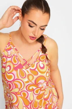 LIMITED COLLECTION Curve Orange Abstract Print Strappy Cami Top 8 LIMITED COLLECTION Curve Orange Abstract Print Strappy Cami Top -Luna Looks Zone db9e1ba6 dd4d 46 215739 D