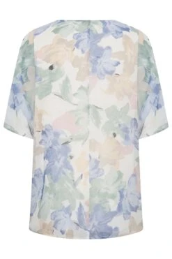 YOURS Curve Blue Floral Blouse -Luna Looks Zone dc76dfe4 3fc3 4a 330079 Y