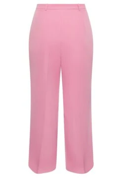 YOURS Curve Pink Wide Leg Trousers -Luna Looks Zone ddd6e9df f4fb 47 140062 Y