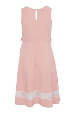 YOURS LONDON Curve Pink Mesh Panel Skater Dress -Luna Looks Zone dedef280 2cc2 4e 161366 Y