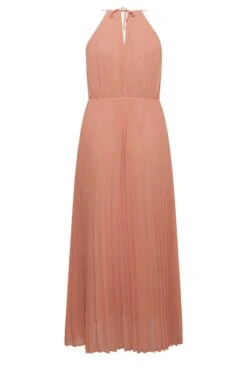 YOURS LONDON Curve Pink Pleated Maxi Dress -Luna Looks Zone df488707 4d0e 4b 161883 Y
