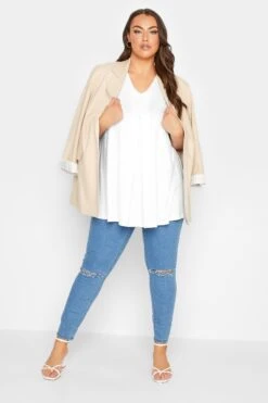 YOURS 2 PACK Curve Black & White Swing Vest Tops -Luna Looks Zone df4e9b87 3b09 44 320793 B1