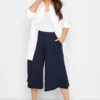 YOURS Curve Navy Blue Culottes