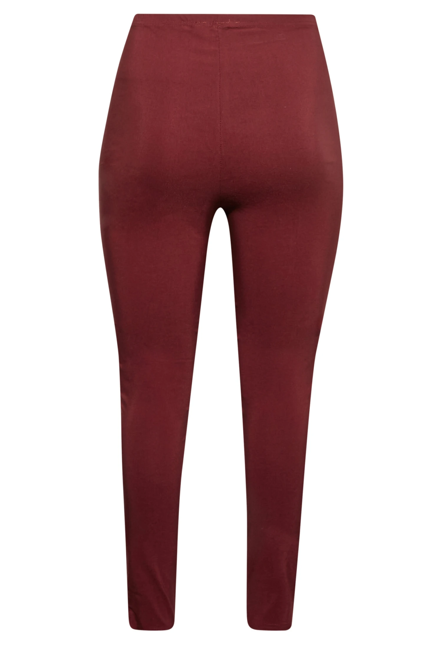 YOURS Curve Burgundy Red Stretch Bengaline Slim Leg Trousers 4 YOURS Curve Burgundy Red Stretch Bengaline Slim Leg Trousers - Image 4