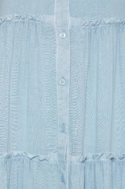 YOURS Curve Blue Acid Wash Tiered Chambray Denim Shirt Dress -Luna Looks Zone e24dc6ec 579c 4b 137436 Z