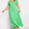 LIMITED COLLECTION Curve Green Wrap Maxi Dress