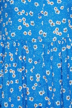 YOURS Curve Blue Daisy Print Smock Dress -Luna Looks Zone e409feed 22eb 42 137365 Z
