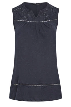 YOURS Curve Navy Crochet Vest 10 YOURS Curve Navy Crochet Vest -Luna Looks Zone e4554cf0 dcff 41 320898 XR