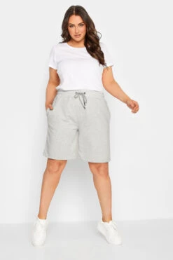 YOURS Curve Grey Jogger Shorts