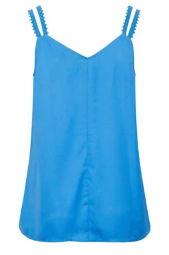 LIMITED COLLECTION Curve Blue Embroidered Strap Vest Top 11 LIMITED COLLECTION Curve Blue Embroidered Strap Vest Top -Luna Looks Zone e4e95662 e408 4b 215561 Y