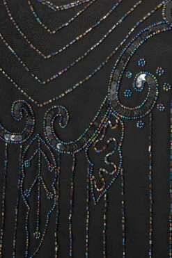 LUXE Curve Black Sequin Hand Embellished Cami Top -Luna Looks Zone e5b6447d eabf 48 157945 S