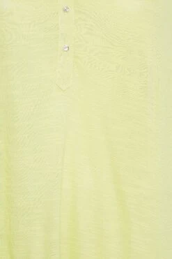 YOURS Curve Lime Green Half Placket Blouse -Luna Looks Zone e5e1da78 b8fa 45 174291 Z