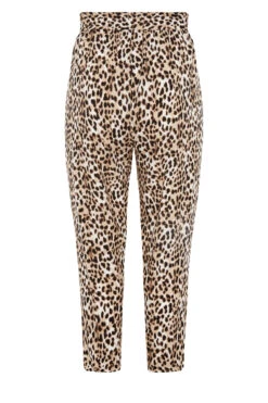 YOURS LONDON Curve Black Leopard Print Tapered Harem Trousers -Luna Looks Zone e6e25b9f 4d85 4a 172414 bk