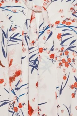 YOURS Curve White & Pink Floral Print Swing Shirt -Luna Looks Zone e8d7bd53 c995 47 173865 Z