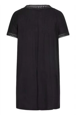 YOURS Curve Black Contrast Trim Tunic Dress -Luna Looks Zone ea6e0b1a a9de 46 300736 Y