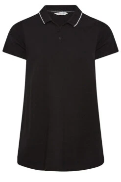 YOURS 2 PACK Curve Black & White Polo Top -Luna Looks Zone eac47437 1893 43 320797 X