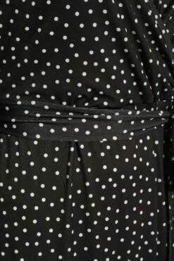 YOURS LONDON Curve Black Polkadot Ruffle Wrap Dress -Luna Looks Zone eb2d53b3 c8b2 41 161799 Z