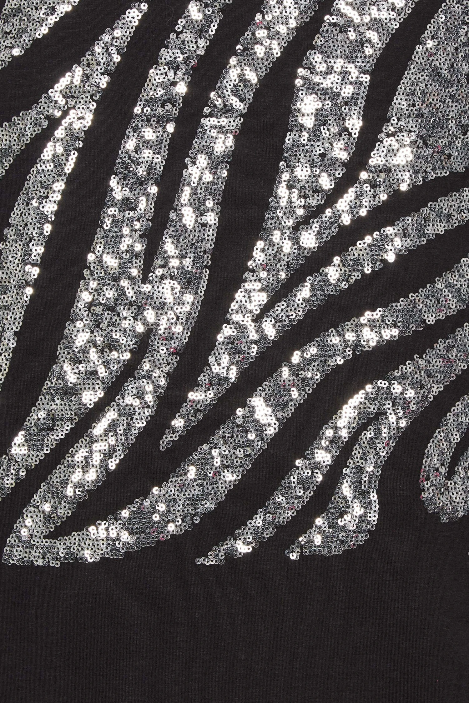 YOURS Curve Black Zebra Print Sequin Vest Top 5 YOURS Curve Black Zebra Print Sequin Vest Top - Image 5