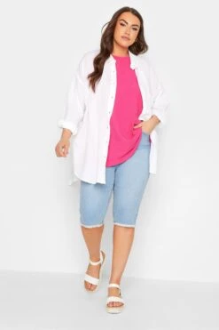 YOURS Curve Light Blue AVA Shorts