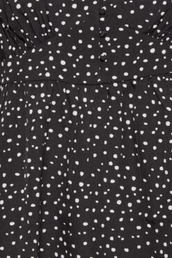 LIMITED COLLECTION Curve Black Spot Print Peplum Blouse -Luna Looks Zone ebcf00aa 7c5f 41 215105 Z