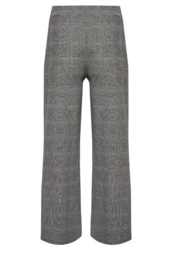 YOURS PETITE Curve Black Dogtooth Check Stretch Wide Leg Trousers 7 YOURS PETITE Curve Black Dogtooth Check Stretch Wide Leg Trousers -Luna Looks Zone ec47eaeb 3f5b 4c 174462 Y